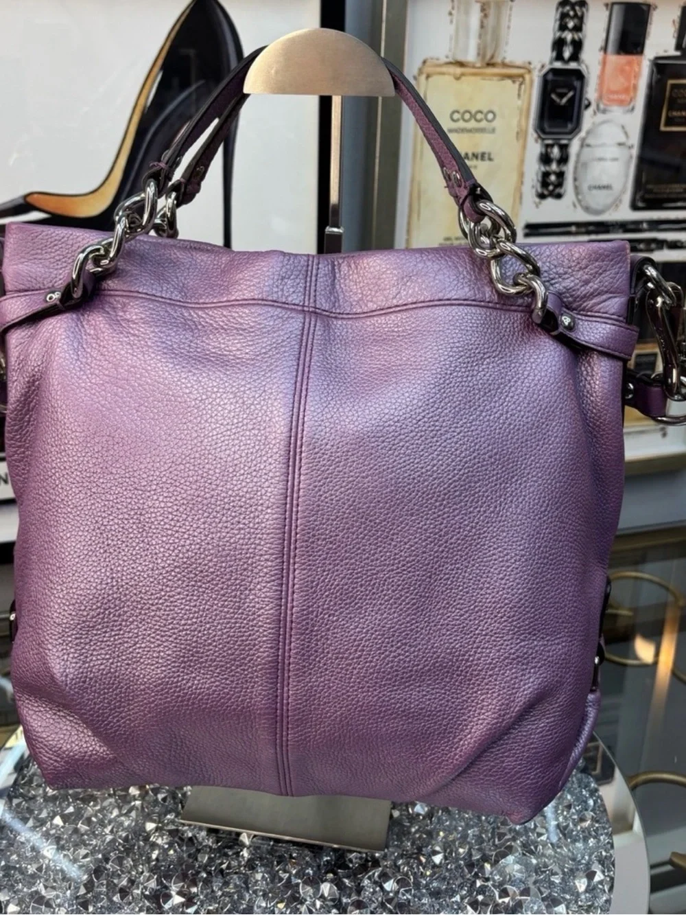 Coach Maddison Sophia Leather SATCHAL Like New